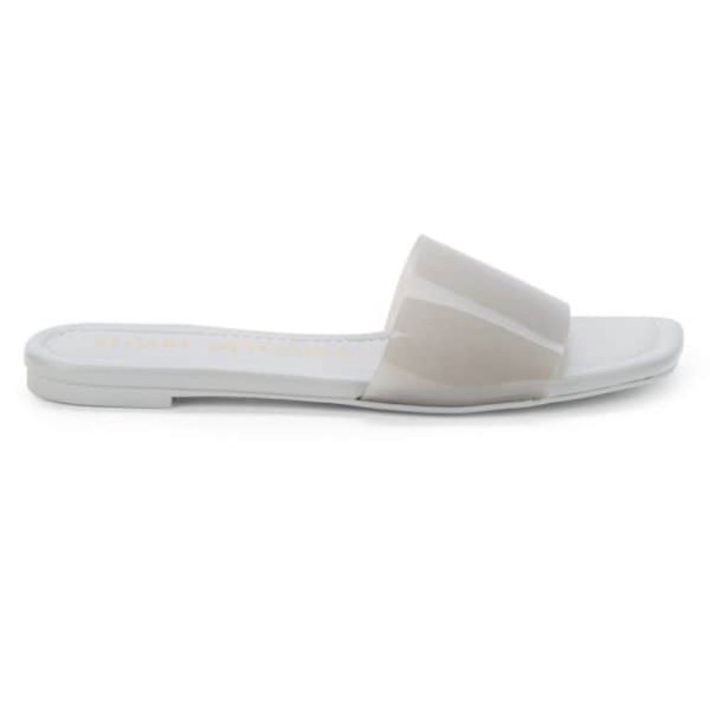 NWT Stuart Weitzman Summer Flat Sandals Color Perla Size 7 or 7.5
